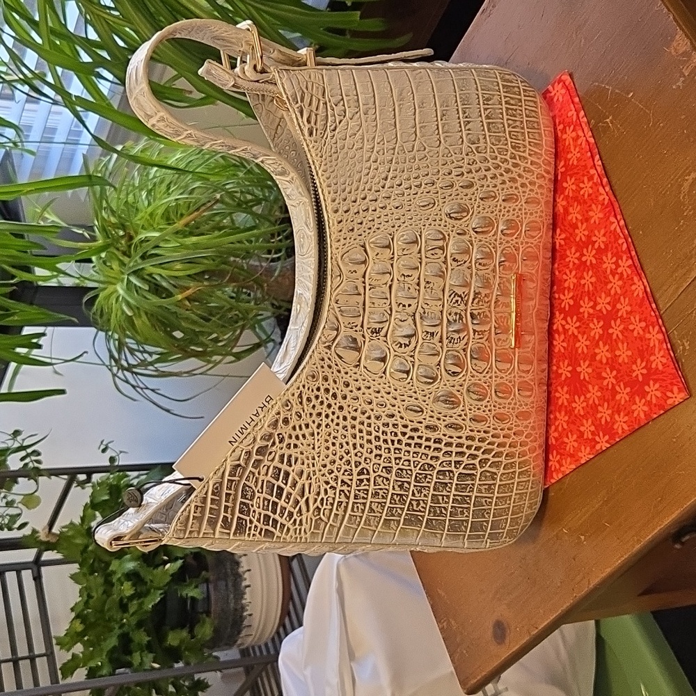 Brahmin Abbott Shoulder Bag In Ivory Dream Melbourne. NWT